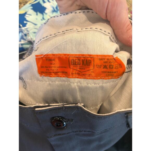 Red Kap Men's Dark Grey Classic Plain Front Shorts Size 32 - Picture 3 of 3